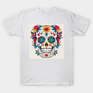 Day of the Dead Sugar Skull 4 T-Shirt